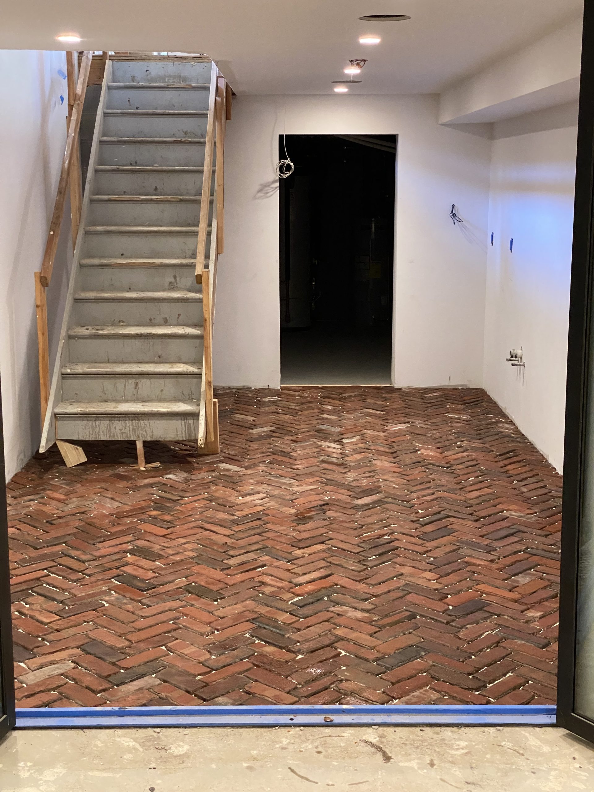 Reclaimed Brick Veneer Floor