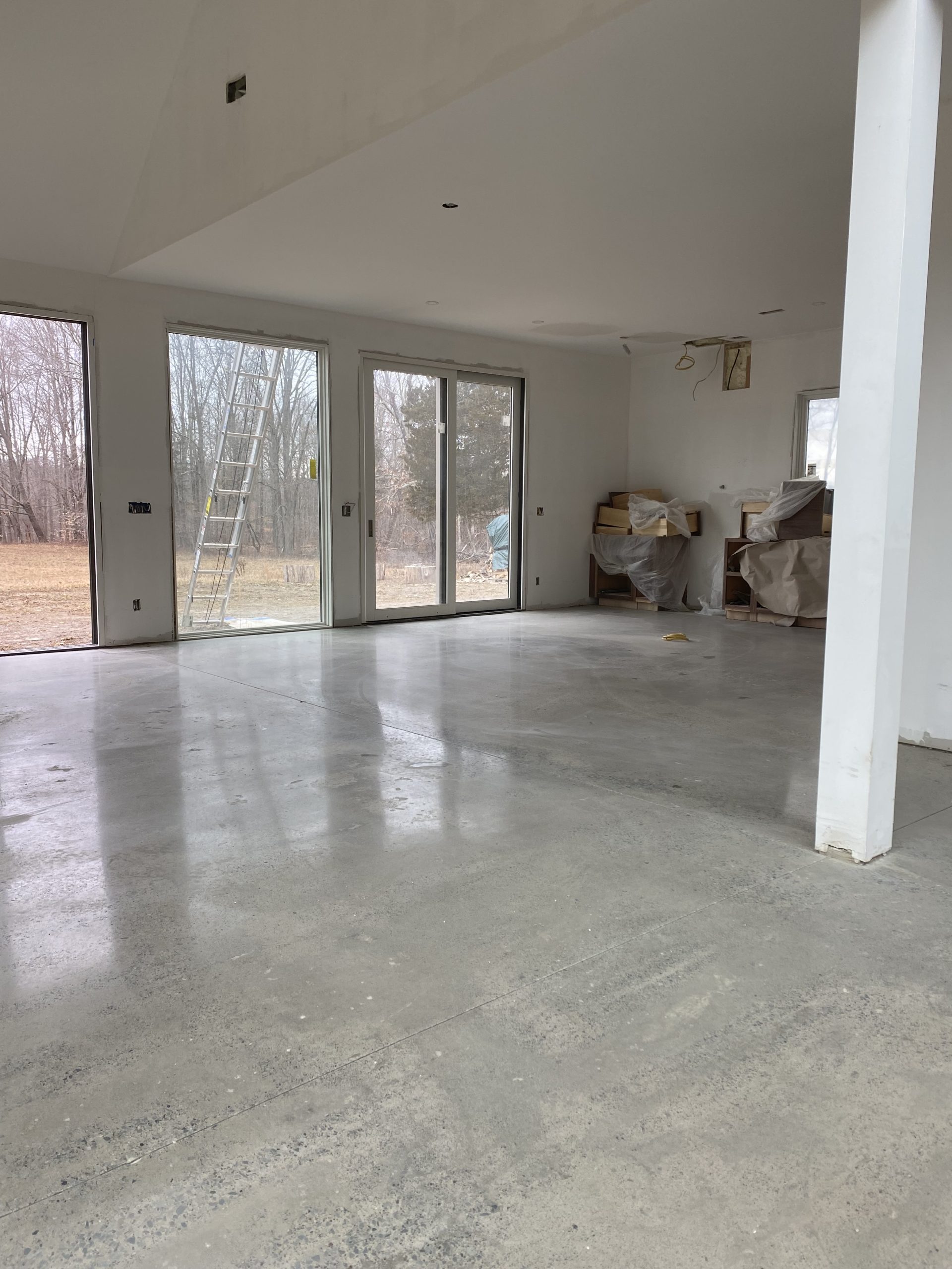 Low Polish Concrete Refinishing